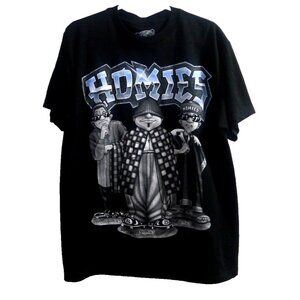 HOMIES 100% cotton black T Shirt Men's size XL DGA 2021 NEW, NO TAGS